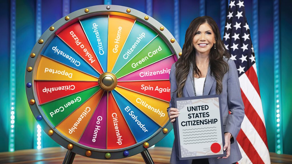 Migrants Compete for U.S. Citizenship?