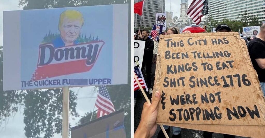 The 23 Absolute Best Signs From The “No Kings” Protests