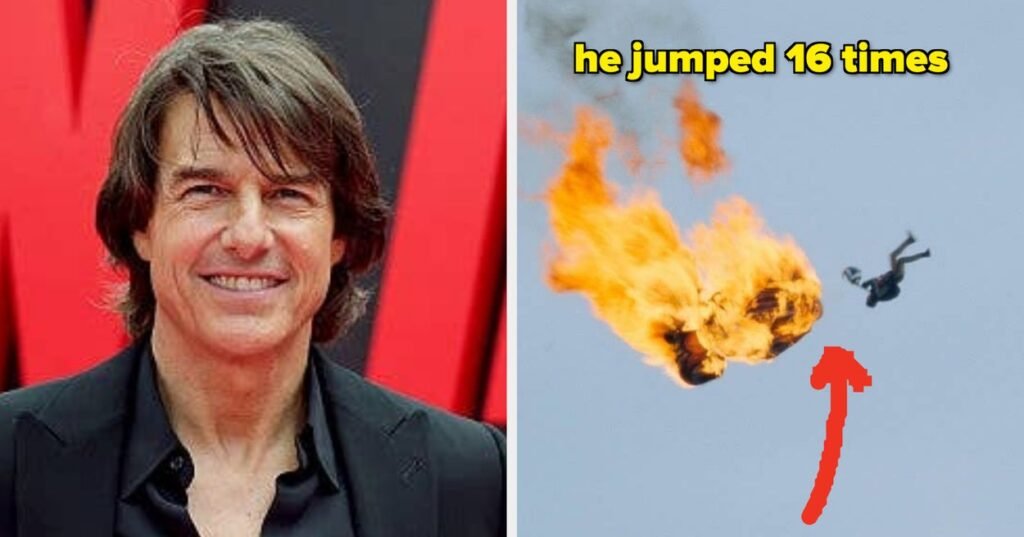 Tom Cruise Casually Did 16 Flaming Parachute Jumps For "Mission: Impossible" And The BTS Footage Will Make Your Palms Sweat