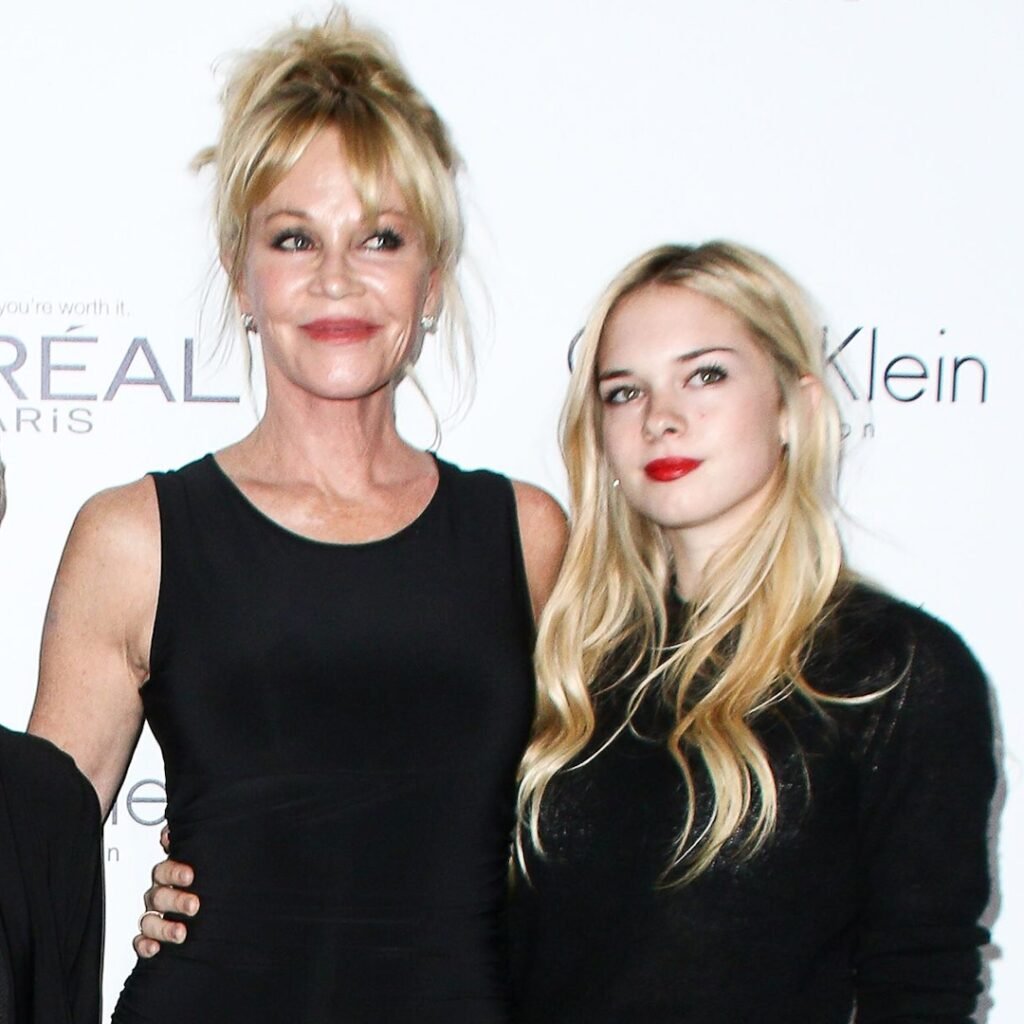 Melanie Griffith, Antonio Banderas’ Daughter Stella in Rare Photo
