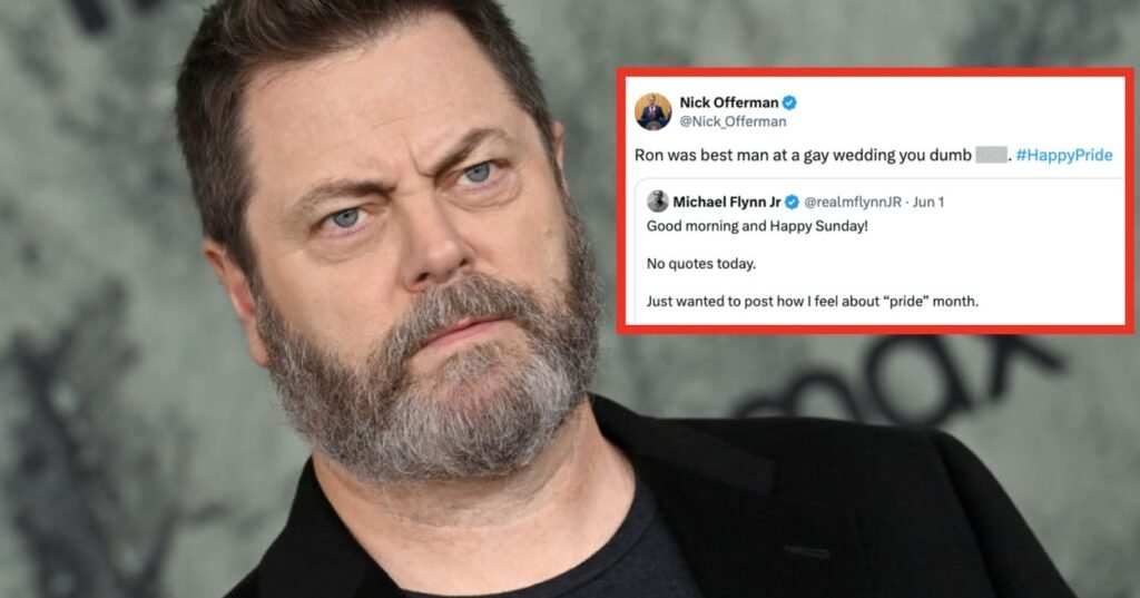 Nick Offerman Gave A Scathing Response To An Internet Troll Who Used His "Parks And Rec" Character In An Anti-Pride Tweet