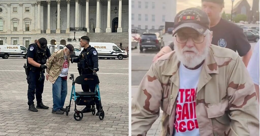What This 87-Year-Old Veteran Said After Being Arrested For Protesting Trump’s Parade Is Going Viral