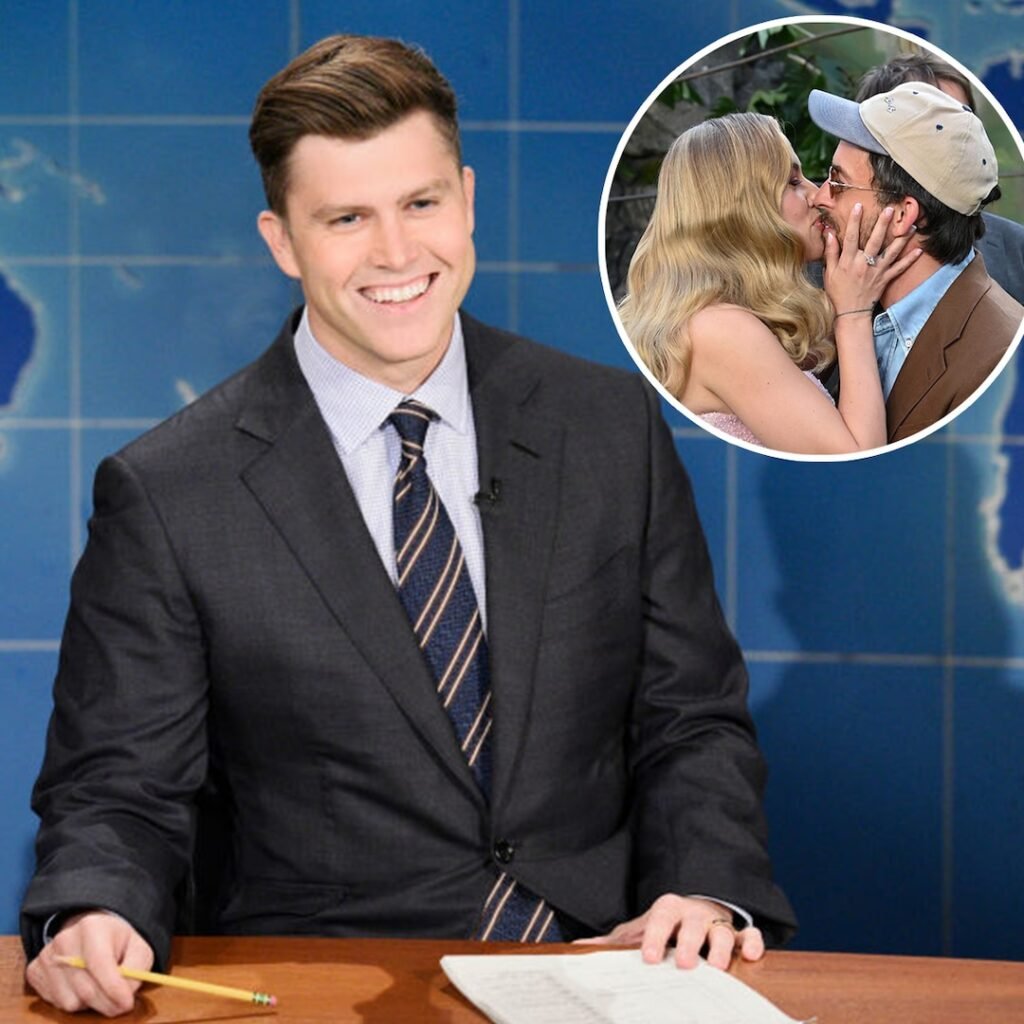 Colin Jost Reacts to Scarlett Johansson, Jonathan Bailey Kiss